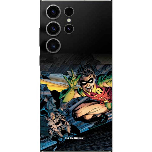 DC Comics Batman All Star Batman & Robin, The Boy Wonder ( Batman & Robin in Action) By Jim Lee Galaxy S25 Ultra Skin